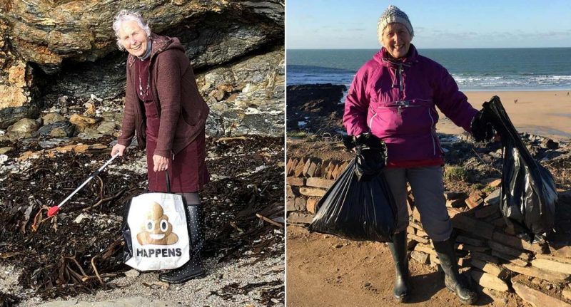 Donna di 70 anni pulisce 52 spiagge 