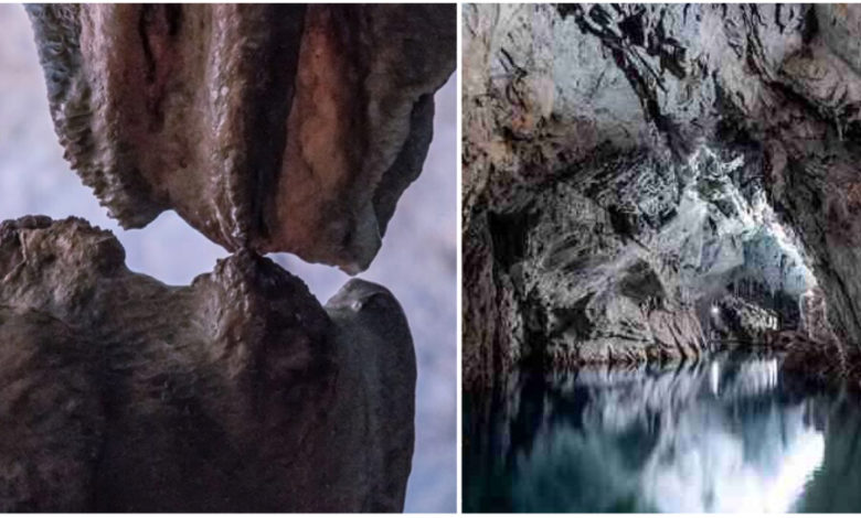 Il bacio nelle Grotte di Pertosa-Auletta