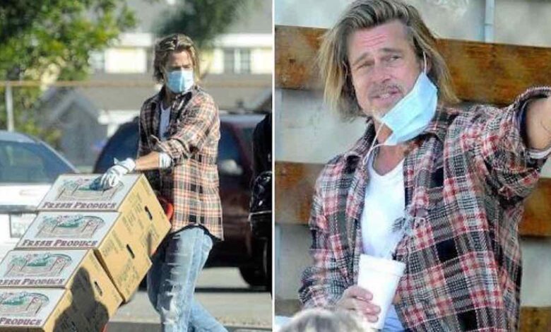 Brad Pitt fa il volontario