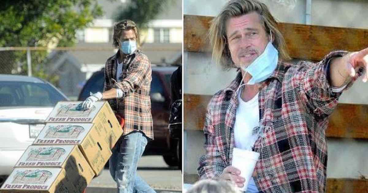 Brad Pitt fa il volontario