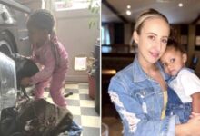 Photo of Una madre insegna le faccende domestiche alla figlia di 3 anni: “È nata donna, è il suo dovere”, è la sua risposta alle critiche