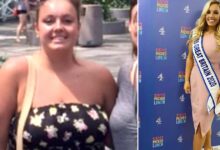Photo of Il fidanzato la lascia perché pesa più di 100 kg, ma lei dimagrisce e diventa Miss Gran Bretagna: la foto prima-dopo spopola sul web