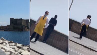 Photo of Il cameriere di un ristorante sul lungomare di Napoli regala un pasto ad un senzatetto: il video che lo riprende commuove il web