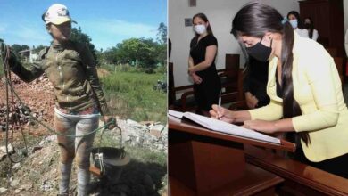 Photo of Una giovane donna lavora in una cava per pagarsi gli studi e diventare avvocato: la sua storia commuove il web