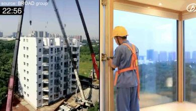 Photo of Un edificio di 10 piani costruito in 28 ore e 45 minuti: la nuova tecnologia affascina il mondo intero